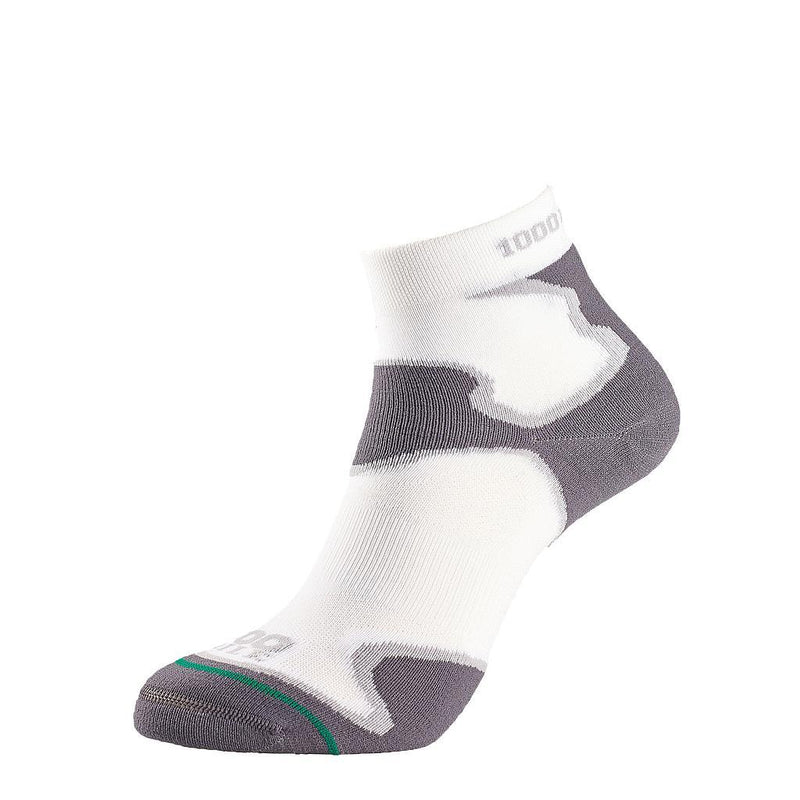 1000 Mile Fusion Sock Ladies Small White/Grey Small White/Grey