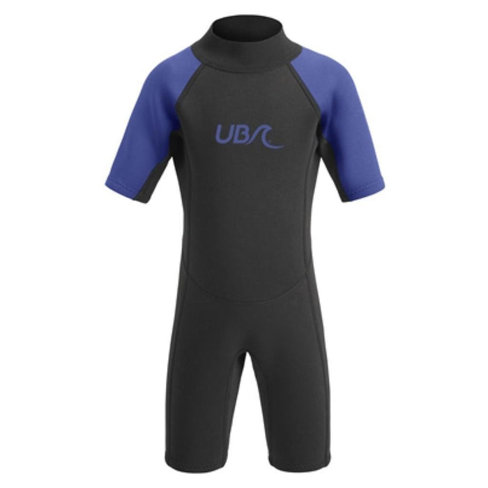 UB Kids Sharptooth Shorty Wetsuit 3-4 Years Black/Blue 3-4 Years Black/Blue