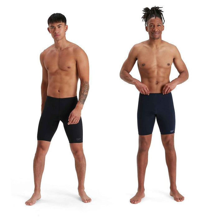 Speedo Men's ECO Endurance + Jammer Swimming Trunks, Chlorine Resistance, Recycled Fabric, Comfort Fit, Swim Training, Fitness, Black, 30