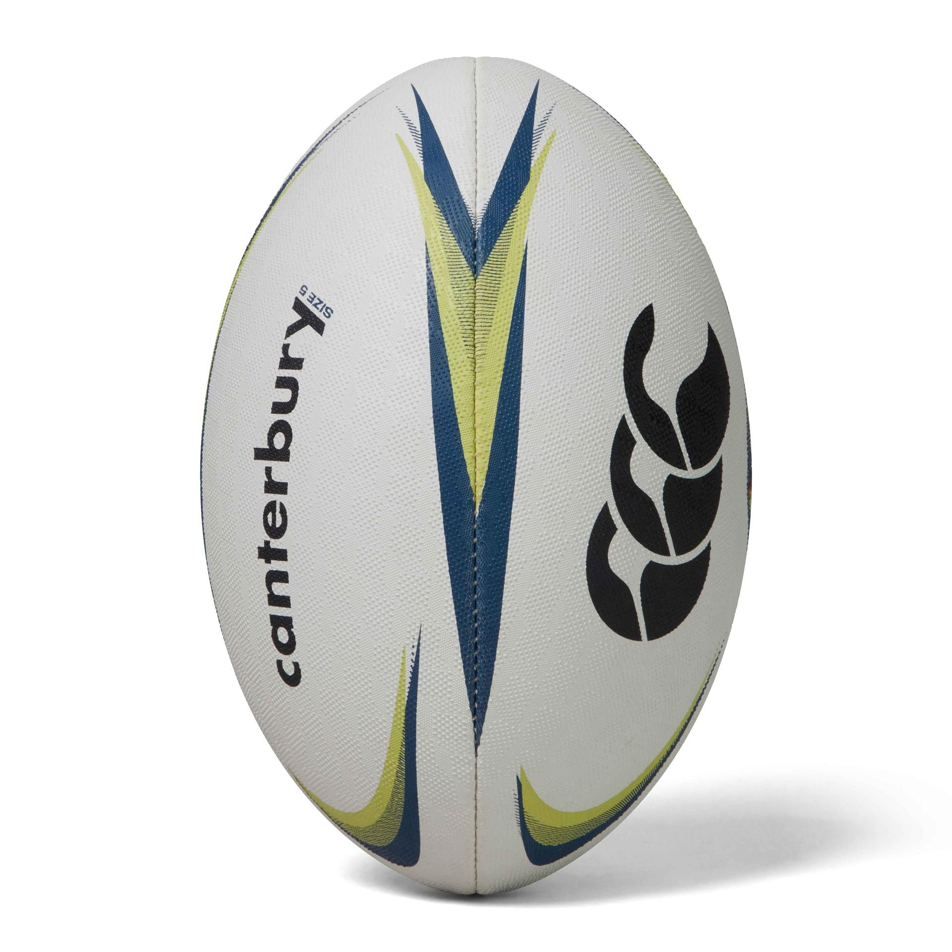 Canterbury Mentre Rugby Ball 4 White/Lime/Blue 4 White/Lime/Blue