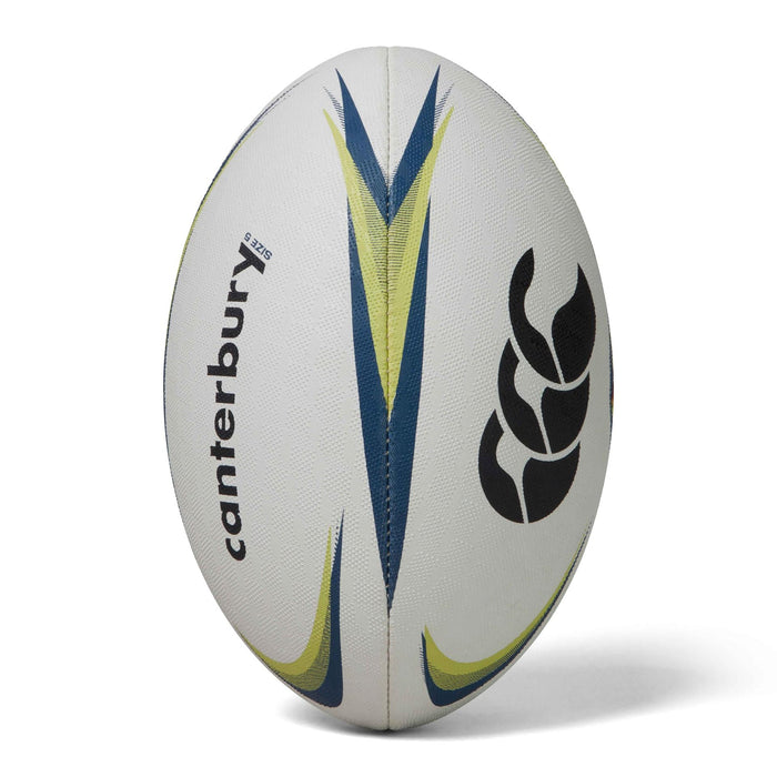 Canterbury Mentre Rugby Ball 5 White/Lime/Blue 5 White/Lime/Blue