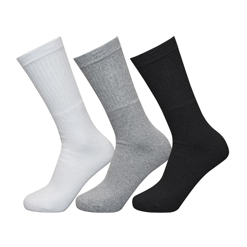 Exceptio Multi Sport Crew Socks Junior (3 Pairs) J12-4 Black/Grey/White J12-4 Black/Grey/White