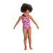 Speedo LTS Printed Frill Thinstrap Infants Swimsuit 2 Years Pink/Purple 2 Years Pink/Purple