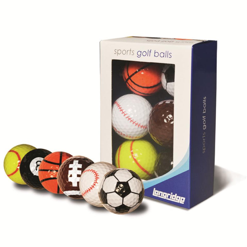 Longridge Sports Balls 6Pk Assorted Assorted