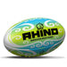 Rhino Barracuda Beach Pro Rugby Ball Midi (Size 2) Green/Blue/Wht Midi (Size 2) Green/Blue/Wht