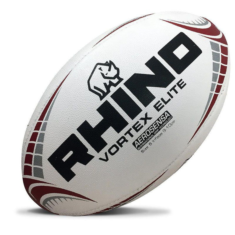Rhino Vortex Elite Replica Rugby Ball Mini (Size 1) White Mini (Size 1) White