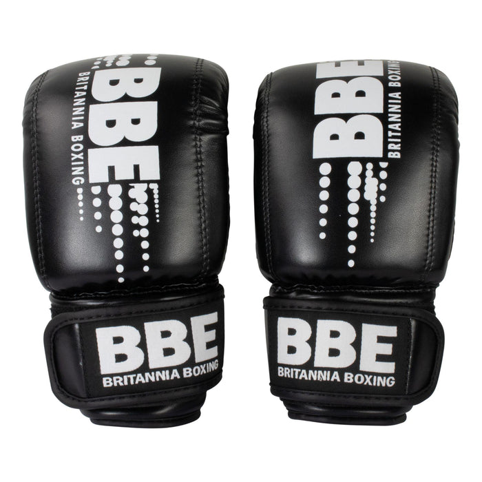 BBE Boxing PVC Punch Bag Mitts S/M Black/White S/M Black/White