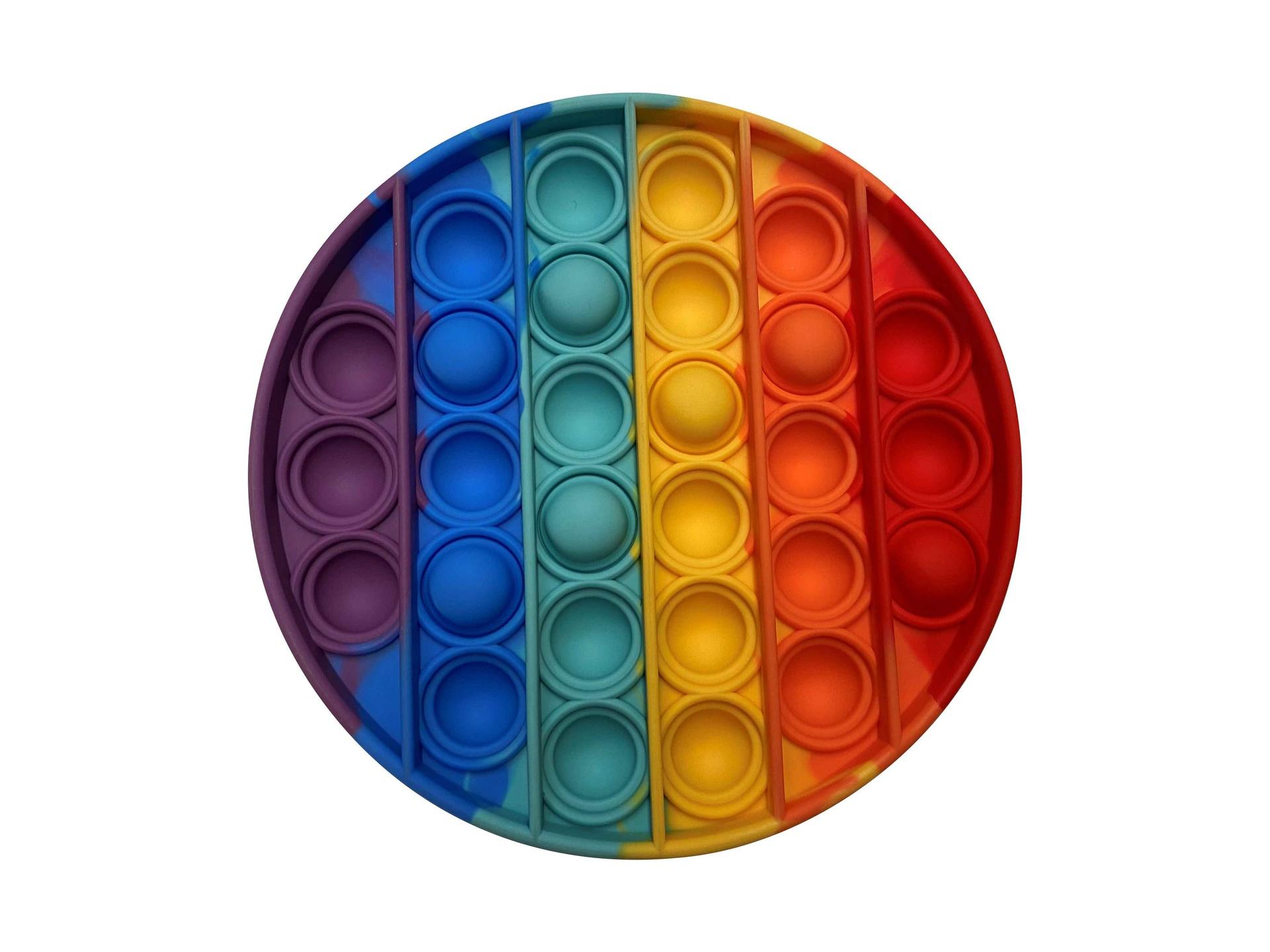 Sensory Toys Round Pop Fidget Pad Multi Multi