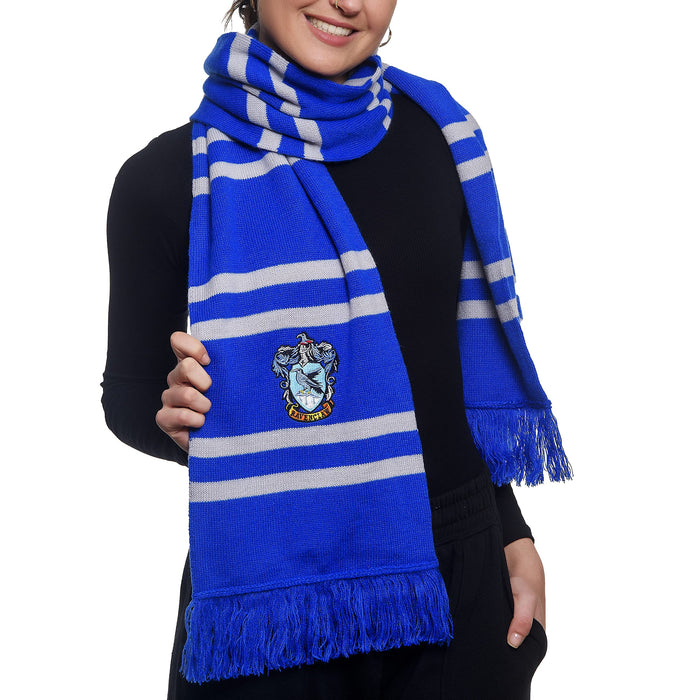 Merchoid Harry Potter Ravenclaw House Scarf – Official Warner Bros Hogwarts House Scarf Ultra Soft
