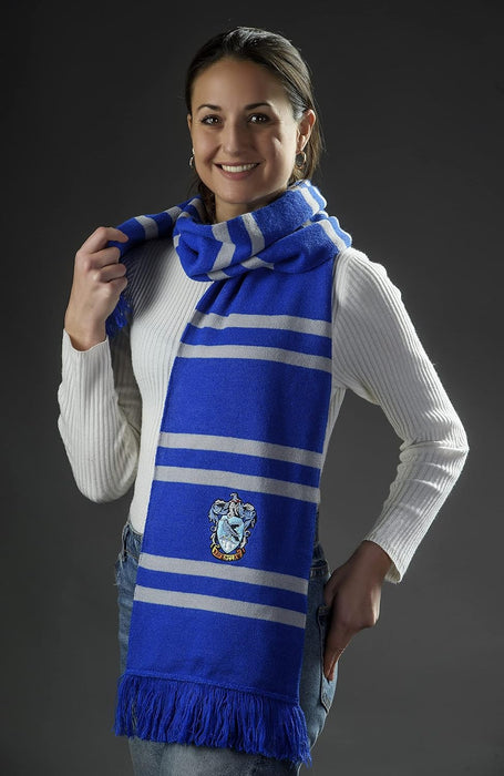 Merchoid Harry Potter Ravenclaw House Scarf – Official Warner Bros Hogwarts House Scarf Ultra Soft