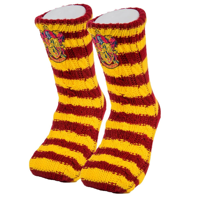Harry Potter Slipper Socks – Faux Fur lined non slip warm & comfy Hogwarts House