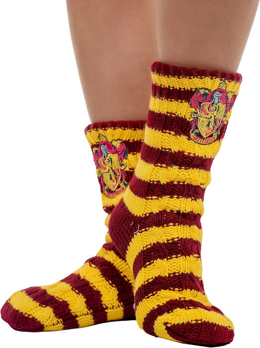 Harry Potter Slipper Socks – Faux Fur lined non slip warm & comfy Hogwarts House