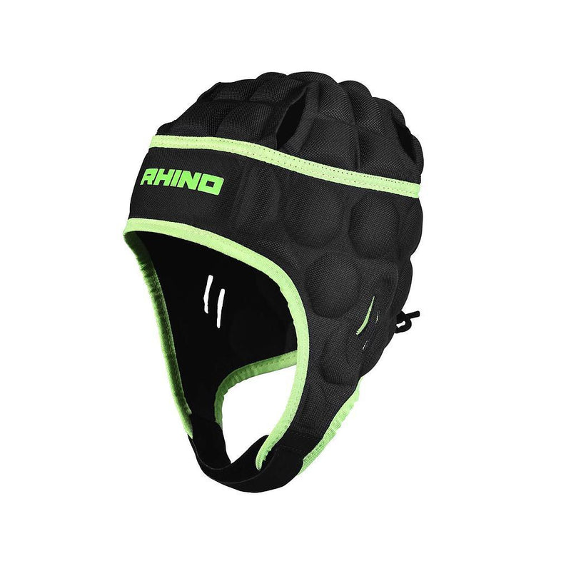 Rhino Senator Head Guard Junior Large Boys Black/Green Large Boys Black/Green