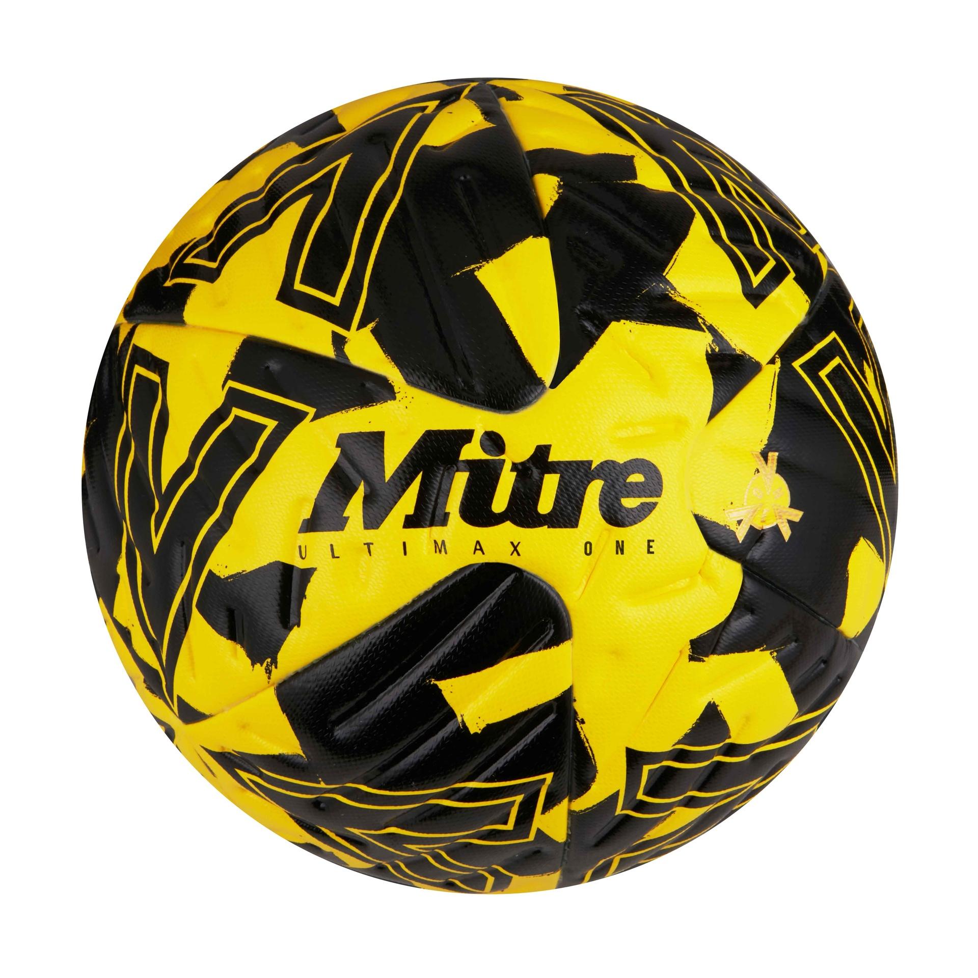 Mitre Ultimax One Football 5 Yellow/black/Black 5 Yellow/black/Black