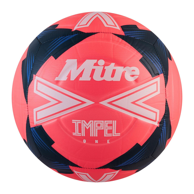 Mitre Impel One Football 5 Pink/White/Teal 5 Pink/White/Teal