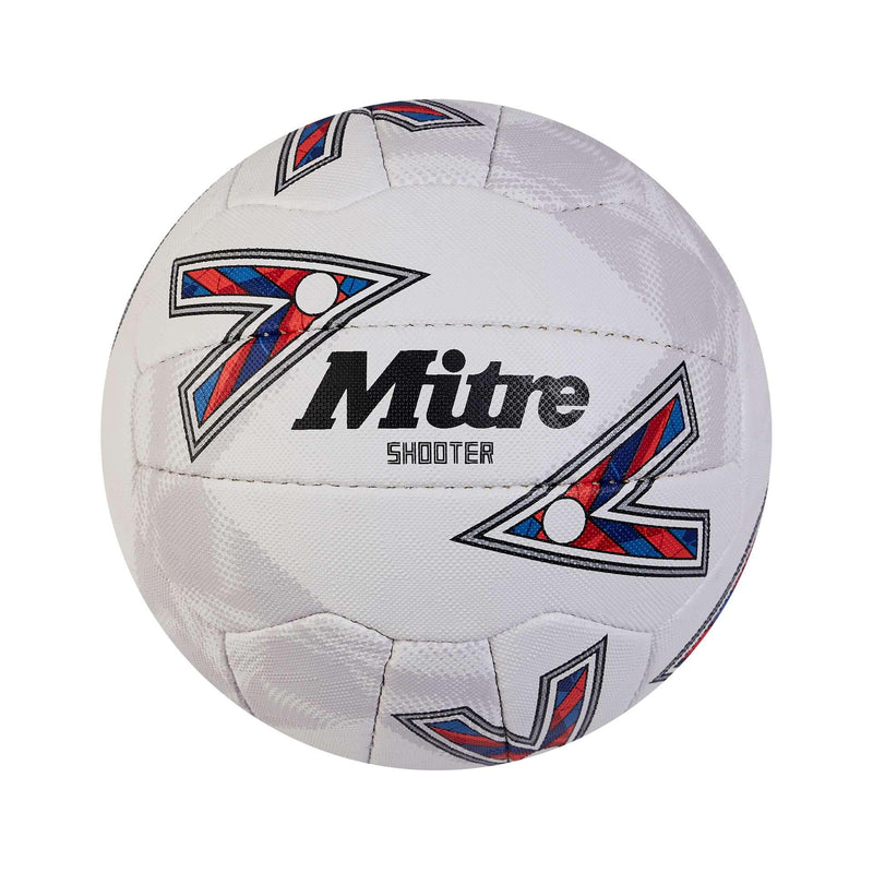 Mitre Shooter Netball 5 White/Red/Blue 5 White/Red/Blue