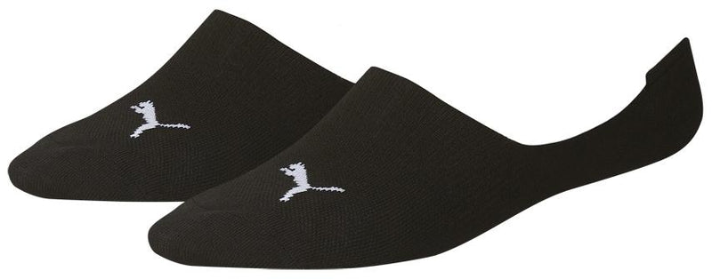 Puma Invisible Footie Socks (2 Pairs) 2.5-5 Black 2.5-5 Black