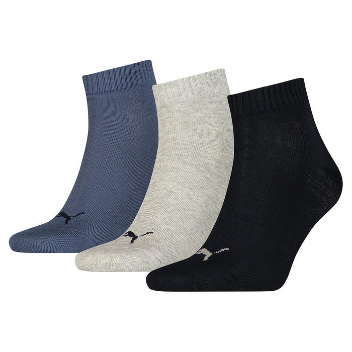 Puma Quarter Training Socks (3 Pairs) 2.5-5 Navy Mix 2.5-5 Navy Mix