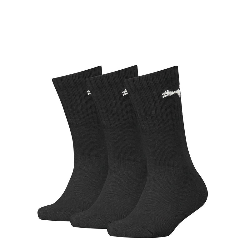 Puma Crew Socks Junior (3 Pairs) J9-J11.5 Black J9-J11.5 Black