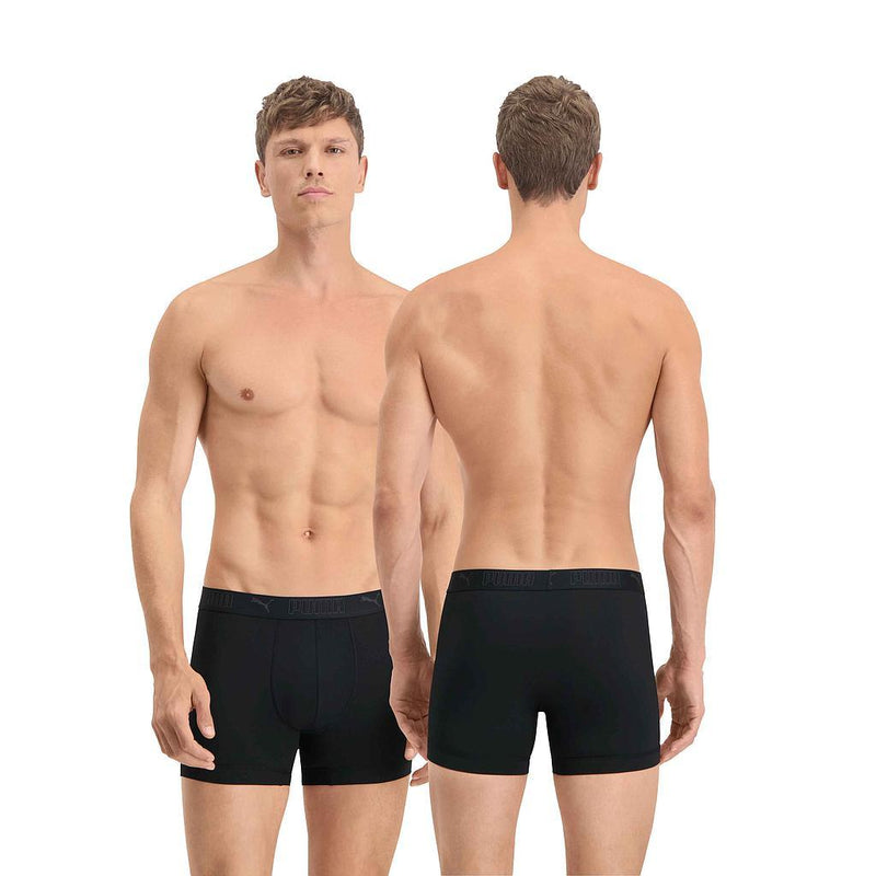 Puma Active Sport Boxer Twin Pack Small Black Small Black