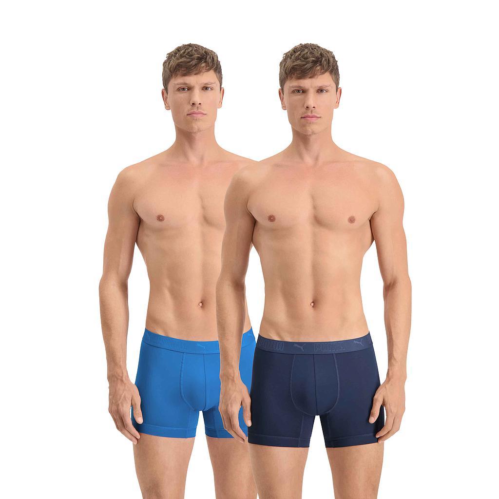 Puma Active Sport Boxer Twin Pack Small Blue Small Blue