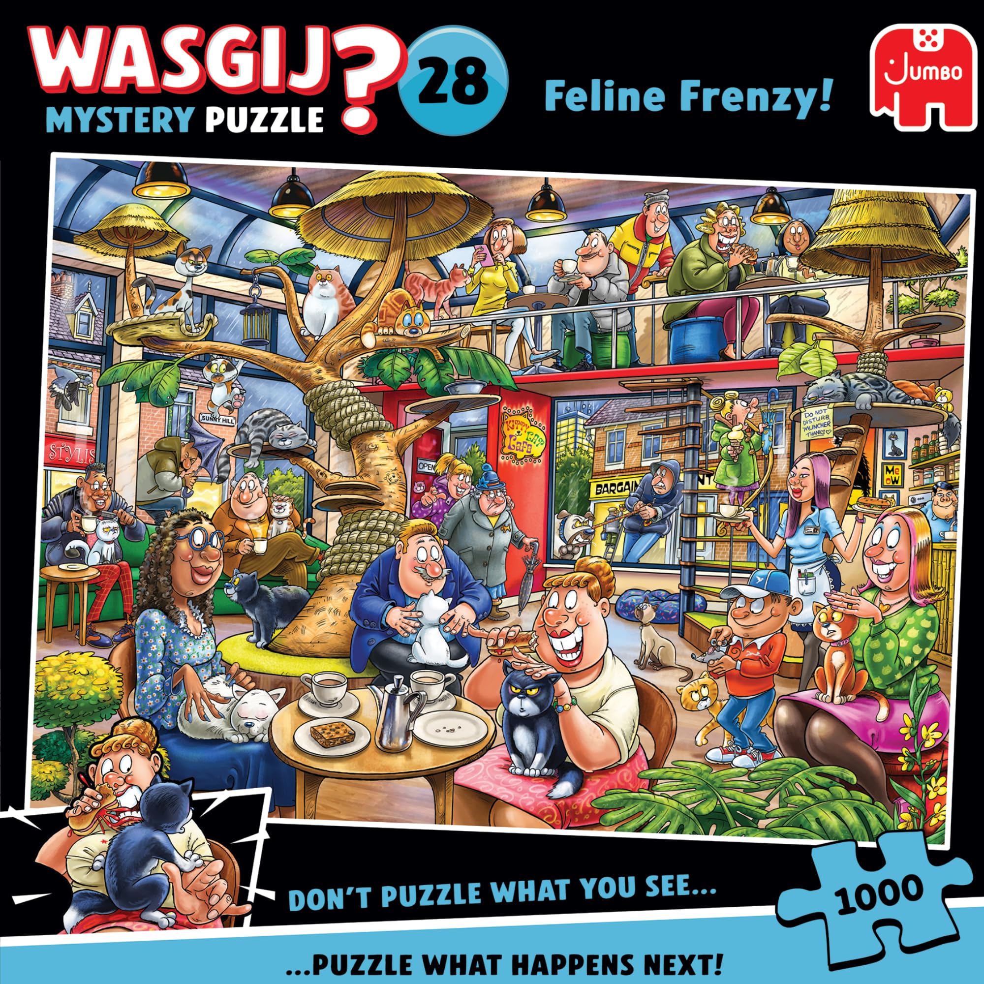 Wasgij - Mystery - #28 Feline Frenzy! (1000 Pieces) (1110100506)