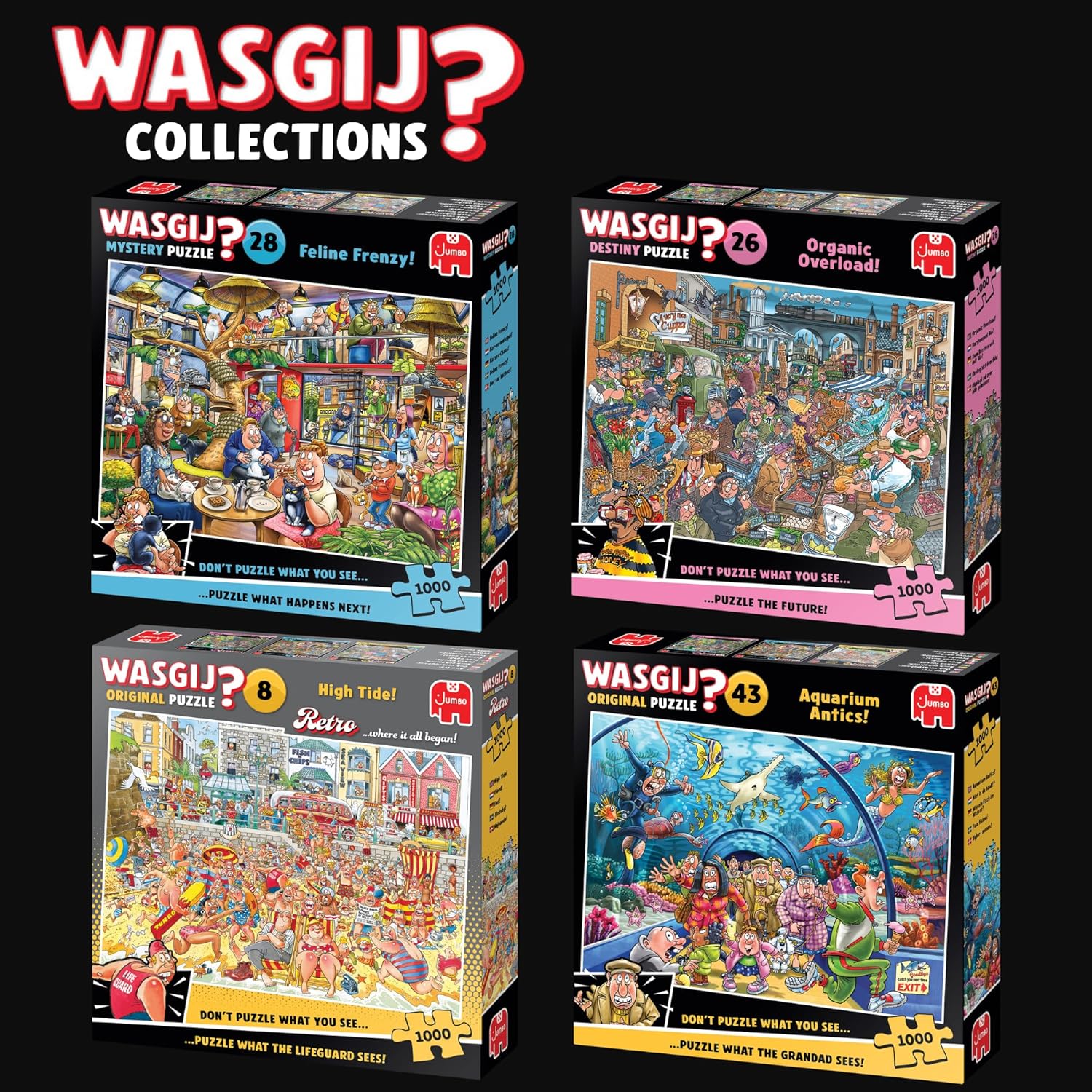 Wasgij - Mystery - #28 Feline Frenzy! (1000 Pieces) (1110100506)