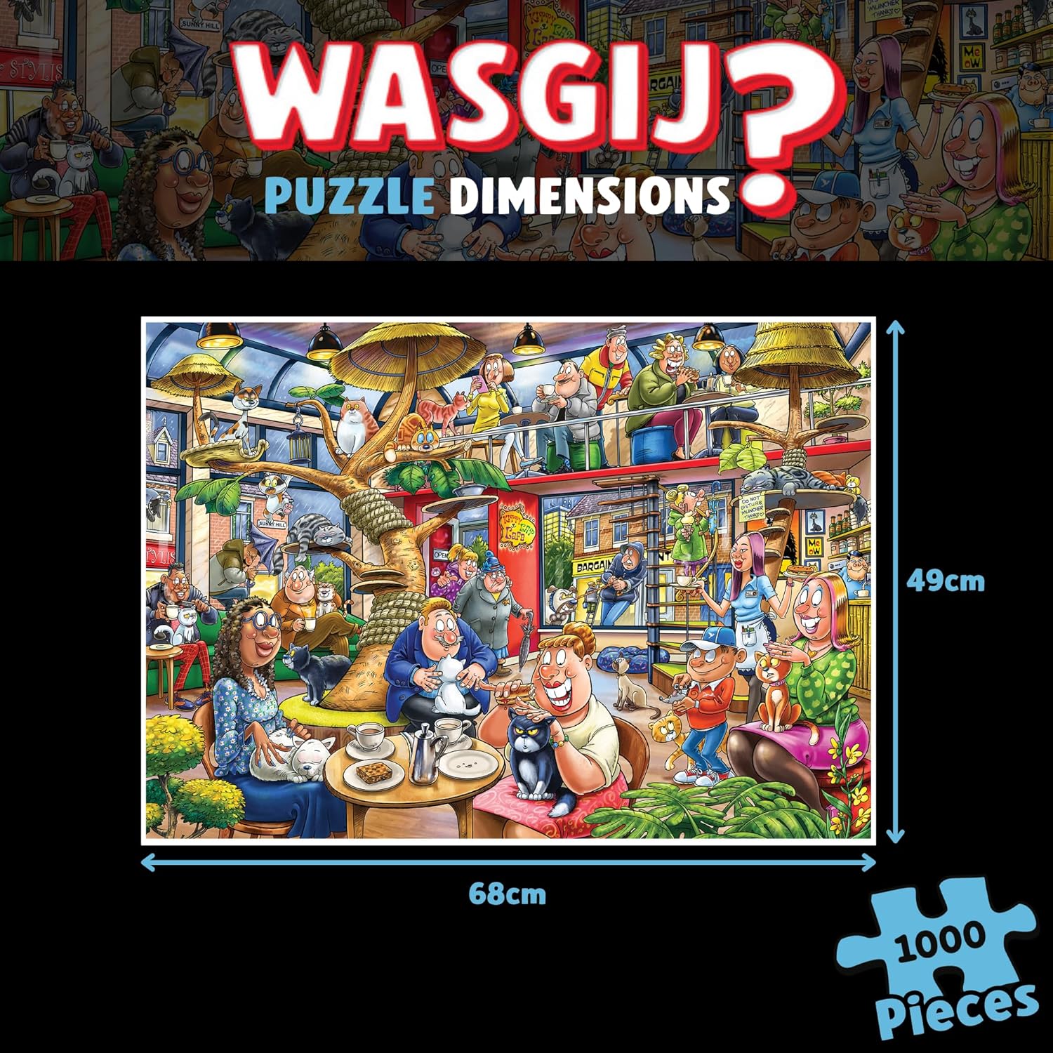 Wasgij - Mystery - #28 Feline Frenzy! (1000 Pieces) (1110100506)