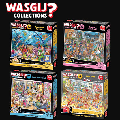 Wasgij Original 43, Aquarium Antics - Unique 1000 Piece Jigsaw Puzzle for Adults - Colourful, Puzzling, Challenging & Brainteasing Adult Jigsaws - 100% Recycled Cardboard 1000Pc Puzzles - Jumbo