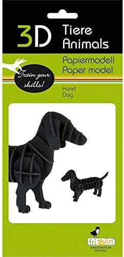Fridolin GmbH 3D Tier Modell aus Papier - Hund