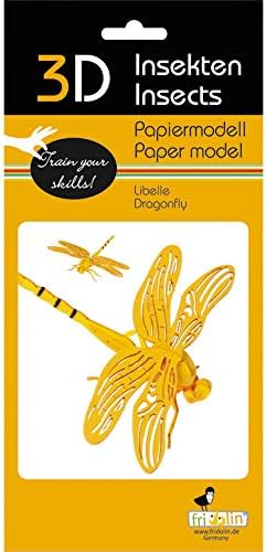 Fridolin 3D Papiermodell Libelle