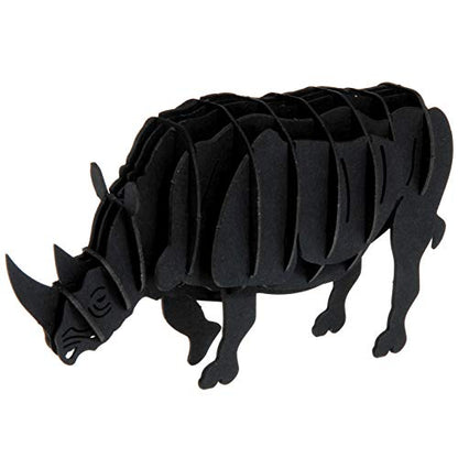 Fridolin GmbH 3D Papiermodell - Nashorn; b/h/t: ca. 11 × 6 × 3,5 cm (montiert