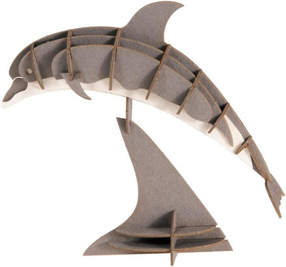 Fridolin 3D Papiermodell Delfin