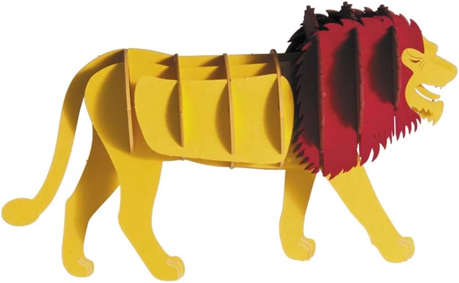 3D Paper Model Lion