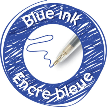 BIC M10 Klikbalpen middelgrote lijndikte, blauw (voordeelpak van 10, plus 4 gratis
