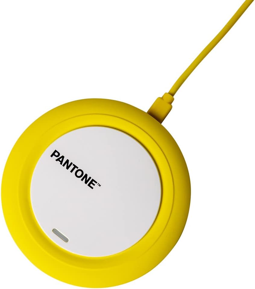 Pantone PTWC001Y - Caricatore wireless universale, 10 W, colore: Giallo