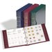 Leuchtturm 327836 Münzalbum Numis Classic - inkl. Schutzkassette & 5 Hüllen für Münzen mit Ø 44, 34, 25, 17 mm - rot