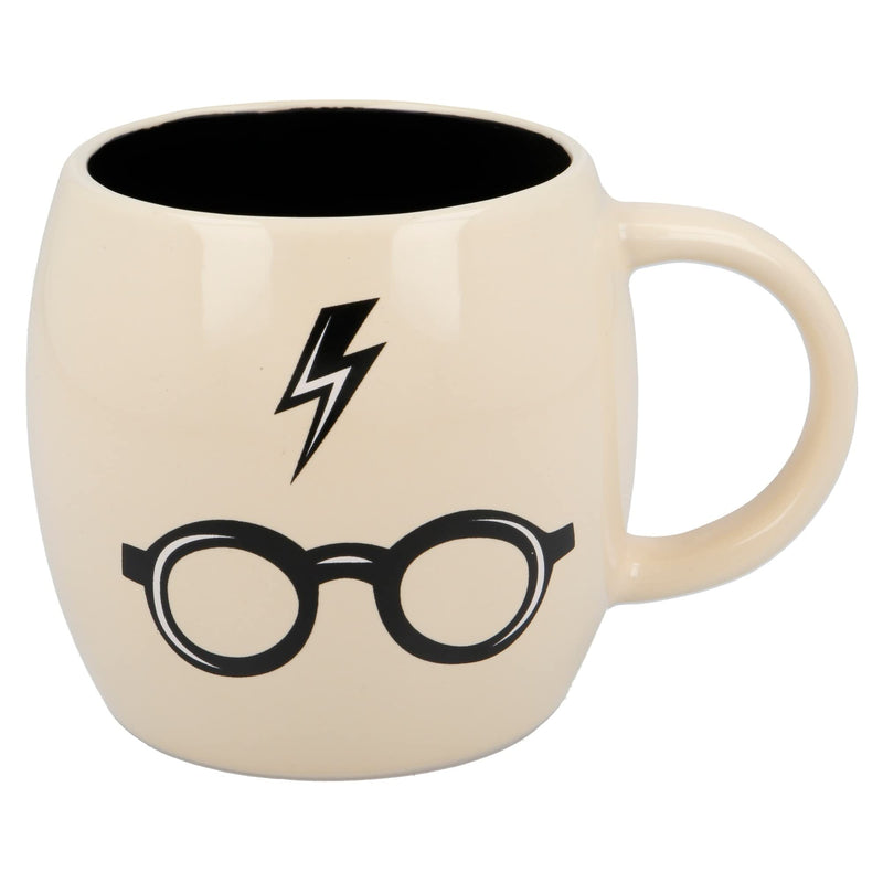 Harry Potter - Ceramic Globe Mug 13 Oz in Gift Box - Lightning Bolt & Glasses