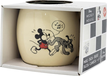 Stor Mickey Mouse Globe Keramiktasse, 380 ml