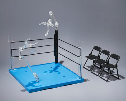 TAMASHII NATIONS - Act Ring Corner (Neutral) & Folding Chair Set for S.H.Figuarts, Bandai Spirits Tamashii Stage