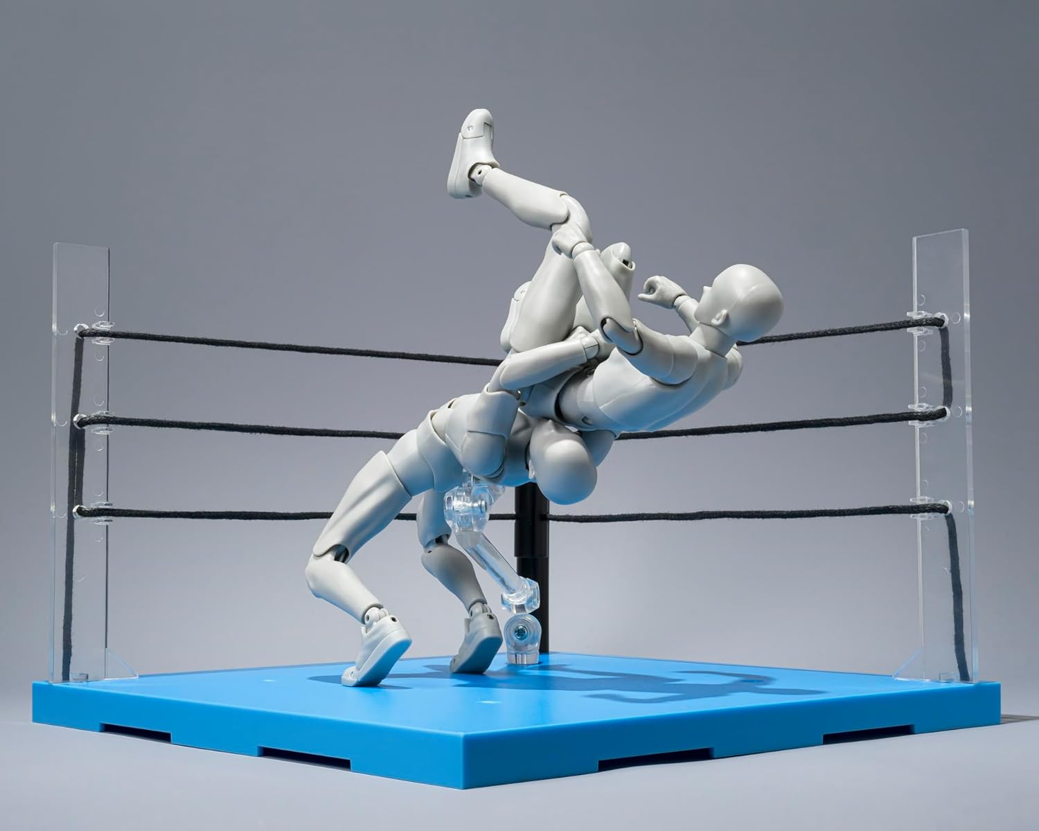 TAMASHII NATIONS - Act Ring Corner (Neutral) & Folding Chair Set for S.H.Figuarts, Bandai Spirits Tamashii Stage