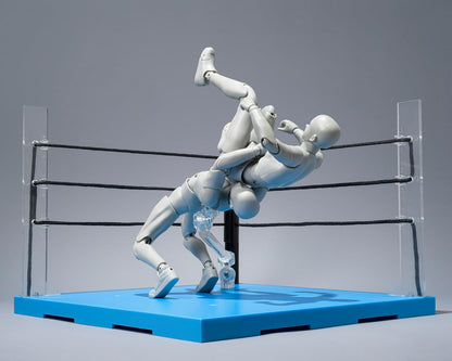 TAMASHII NATIONS - Act Ring Corner (Neutral) & Folding Chair Set for S.H.Figuarts, Bandai Spirits Tamashii Stage