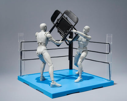 TAMASHII NATIONS - Act Ring Corner (Neutral) & Folding Chair Set for S.H.Figuarts, Bandai Spirits Tamashii Stage