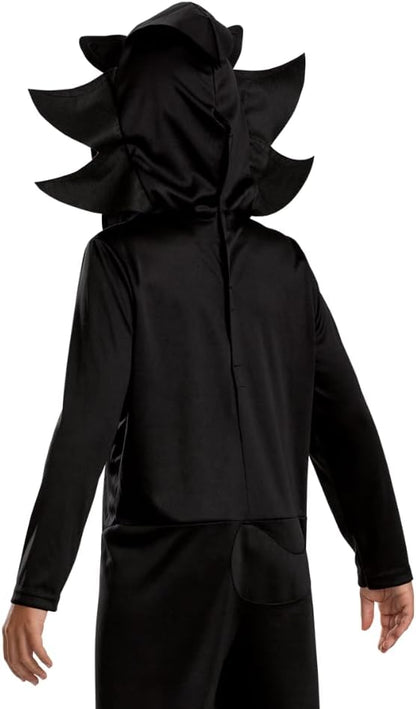 Sonic 3 Shadow Costume for Kids, by Disguise, Features Hooded Jumpsuit with Character Details, Comfortable Fit with Detailed Design, Ages 4-6