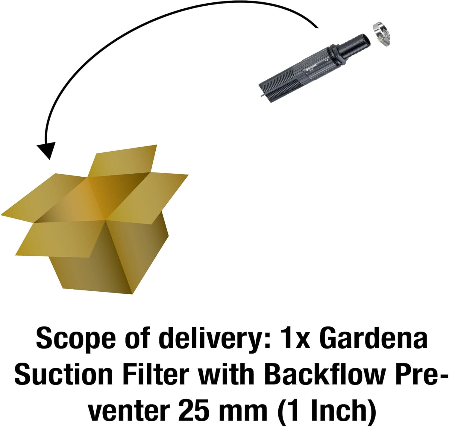 Gardena - Suction Filter With Backflow Preventer 25 Mm