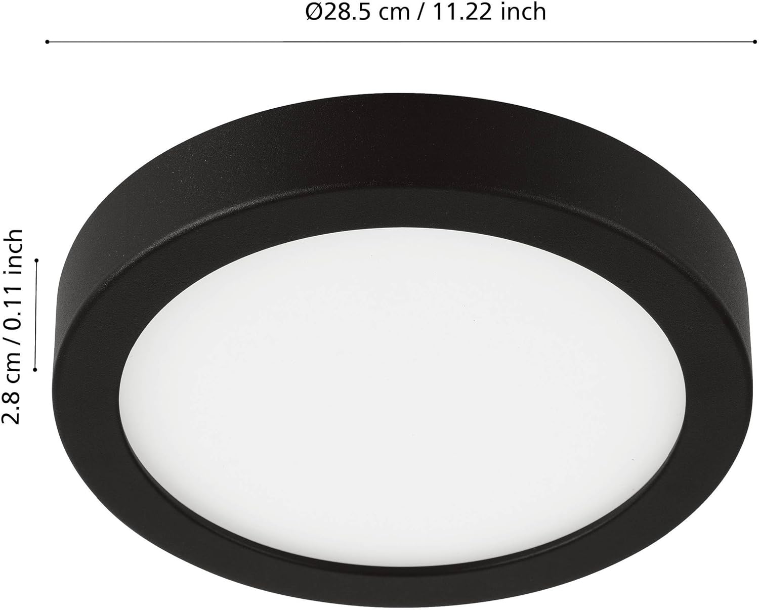 Eglo - Fueva-Z Ceiling Light Black +28.5 - Tw - Zigbee, Bluetooth