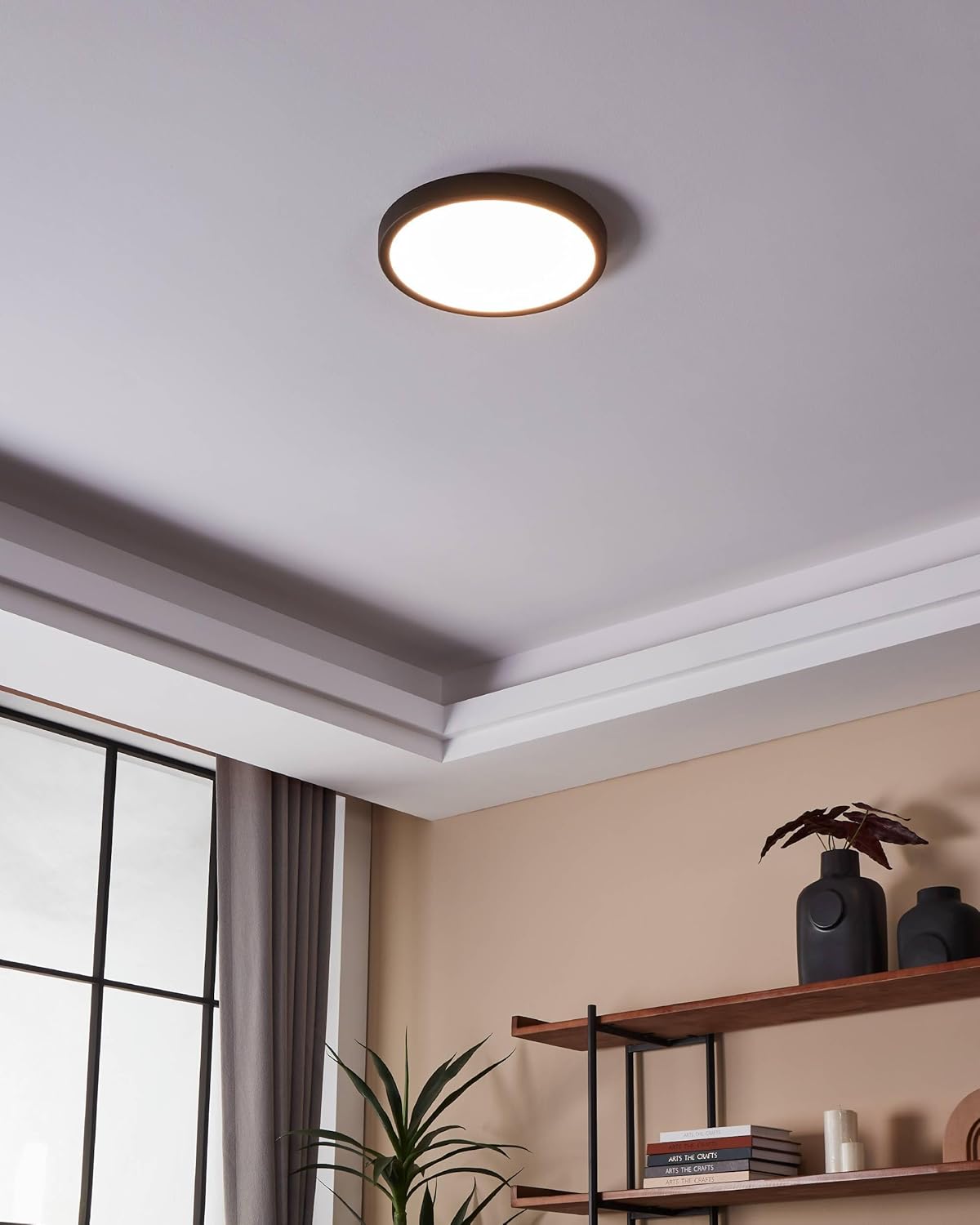 Eglo - Fueva-Z Ceiling Light Black +28.5 - Tw - Zigbee, Bluetooth