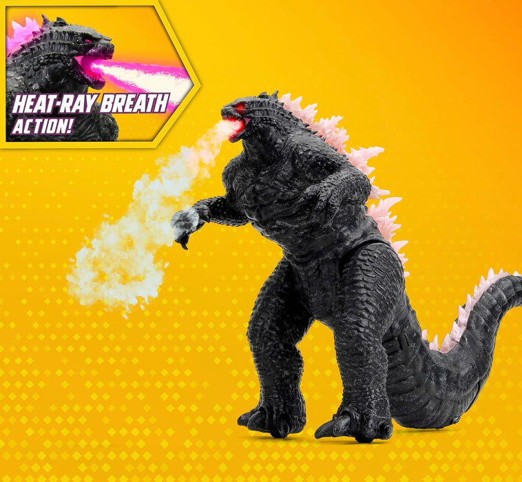 Jada Godzilla VS Kong Walking RC - Lights, Sounds, Fire Breathing Effect Remote Control Toy. Pop Culture Collectable for Kids and Adults