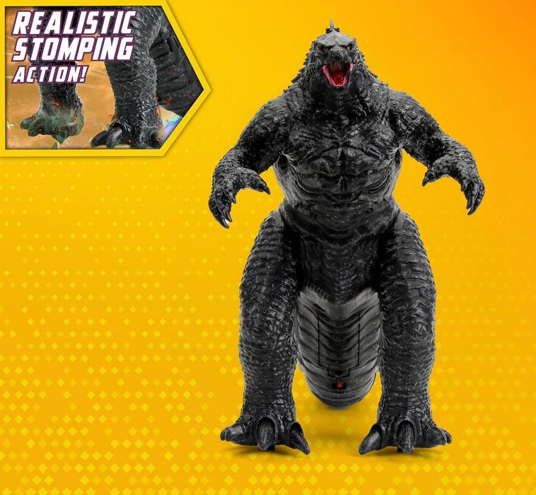 Jada Godzilla VS Kong Walking RC - Lights, Sounds, Fire Breathing Effect Remote Control Toy. Pop Culture Collectable for Kids and Adults