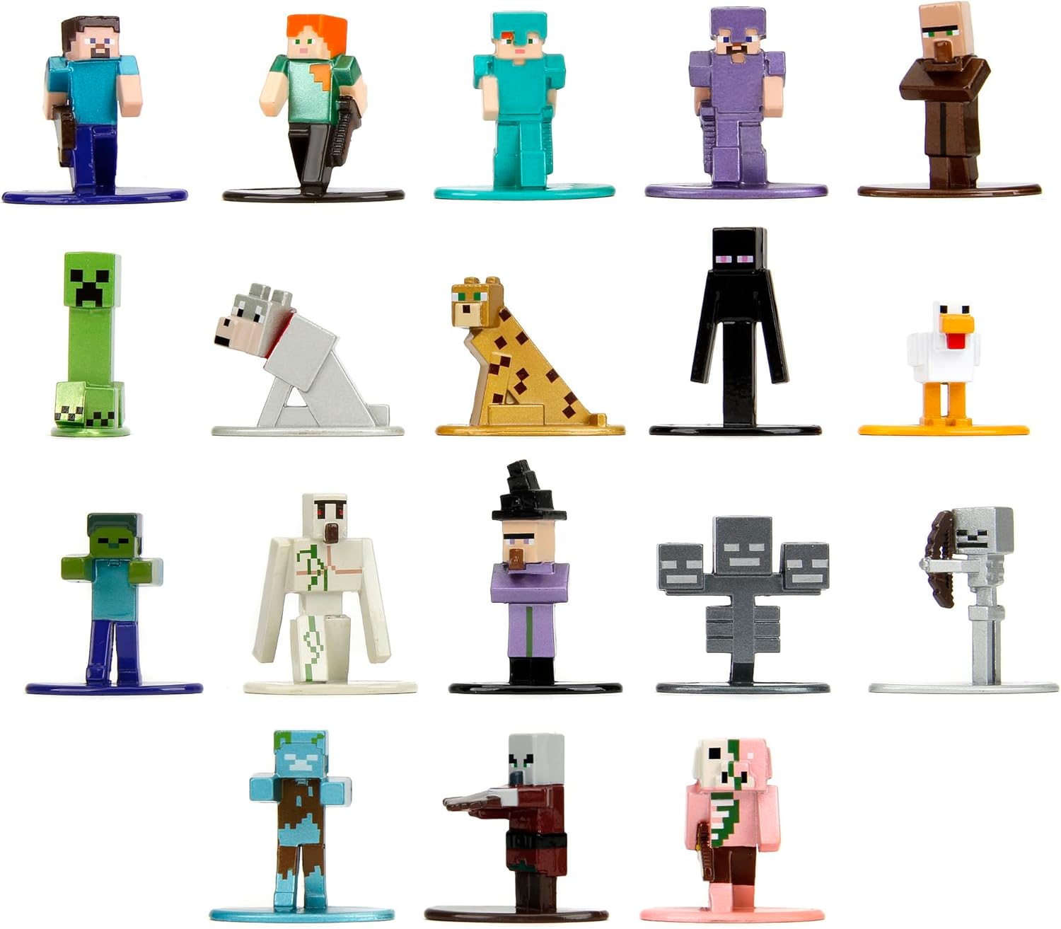JADA- Set nanofiguras Minecraft 4 cm W12 (253265013
